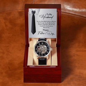 To My Husband Gift Watch | You Are Filled With Kindness | Father's Day | Jewelry | PB24-WOOD, PROD-2221908, PT-4320, USER-43062, W30044 | TageUnlimited