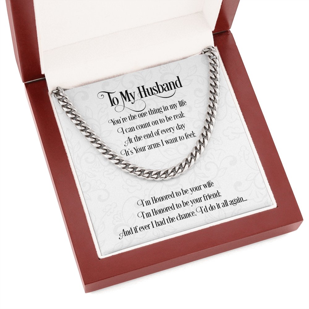 To My Husband | I'm Honored To Be Your Wife ❤️💖 | Jewelry | C30184T, C30184TG, lx-C30184, PB23-WOOD, PROD-1818807, PT-1772, USER-43062 | TageUnlimited
