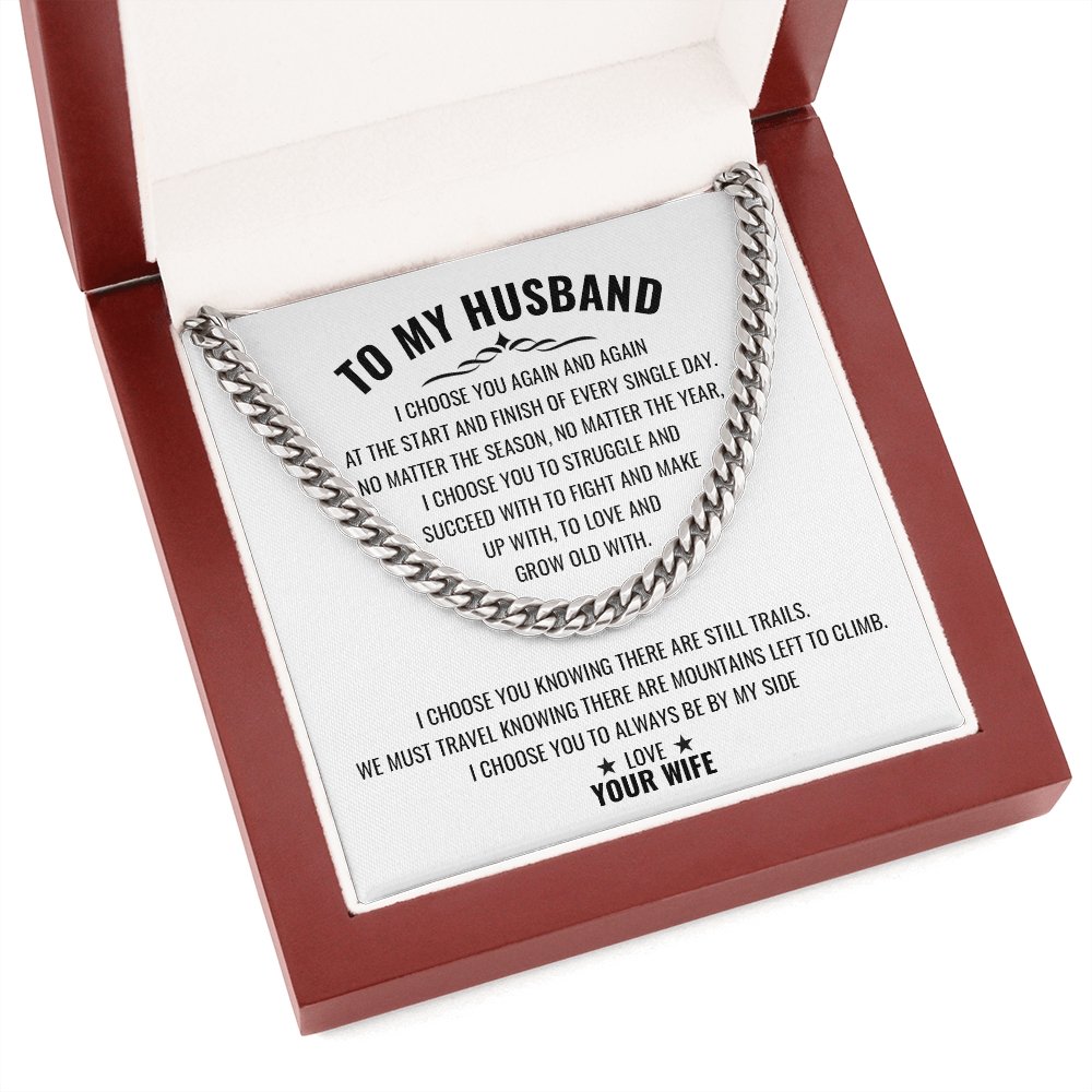 To My Husband | To Love And Grow Old With You 💕💓 | Jewelry | C30184T, C30184TG, lx-C30184, PB23-WOOD, PROD-1818842, PT-1772, USER-43062 | TageUnlimited