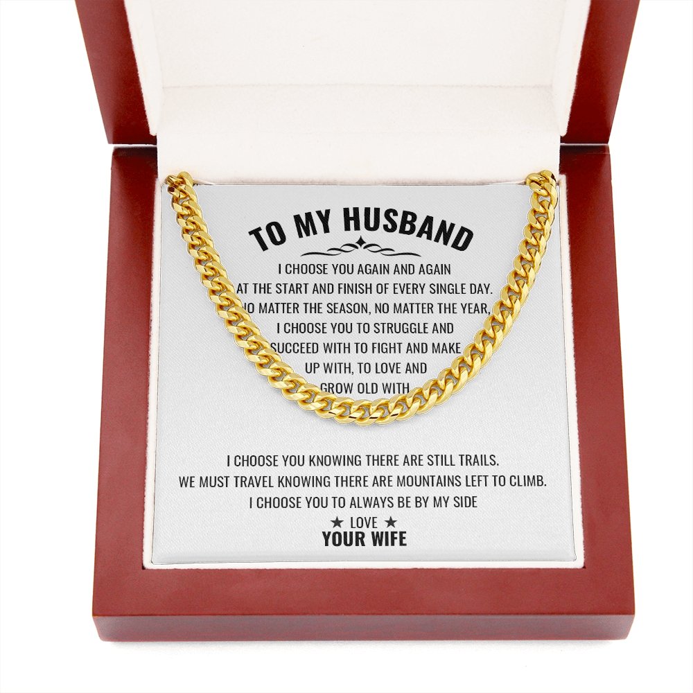 To My Husband | To Love And Grow Old With You 💕💓 | Jewelry | C30184T, C30184TG, lx-C30184, PB23-WOOD, PROD-1818842, PT-1772, USER-43062 | TageUnlimited