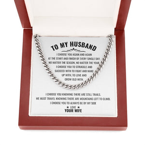 To My Husband | To Love And Grow Old With You 💕💓 | Jewelry | C30184T, C30184TG, lx-C30184, PB23-WOOD, PROD-1818842, PT-1772, USER-43062 | TageUnlimited
