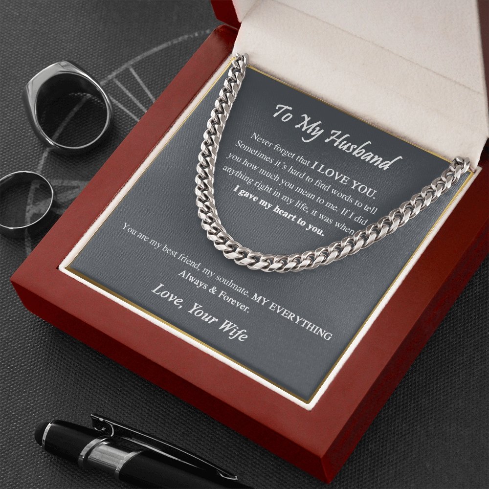 To My Husband | You Are My Everything ❤️ | Jewelry | C30184T, C30184TG, lx-C30184, PB23-WOOD, PROD-1818369, PT-1772, USER-43062 | TageUnlimited