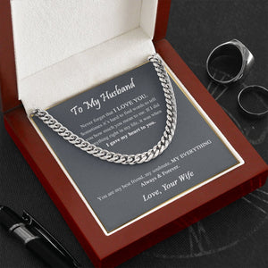 To My Husband | You Are My Everything ❤️ | Jewelry | C30184T, C30184TG, lx-C30184, PB23-WOOD, PROD-1818369, PT-1772, USER-43062 | TageUnlimited