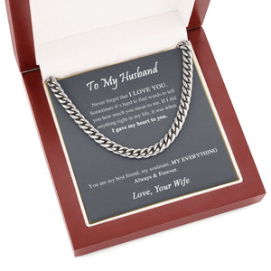To My Husband | You Are My Everything ❤️ | Jewelry | C30184T, C30184TG, lx-C30184, PB23-WOOD, PROD-1818369, PT-1772, USER-43062 | TageUnlimited