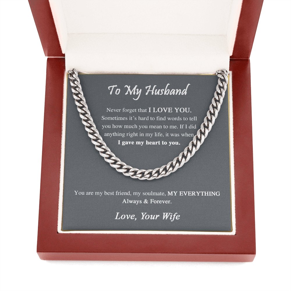 To My Husband | You Are My Everything ❤️ | Jewelry | C30184T, C30184TG, lx-C30184, PB23-WOOD, PROD-1818369, PT-1772, USER-43062 | TageUnlimited
