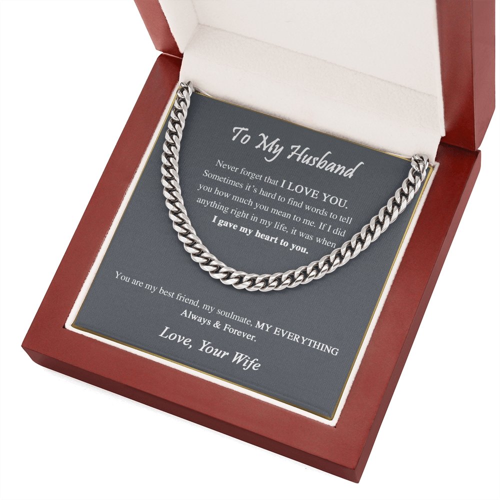 To My Husband | You Are My Everything ❤️ | Jewelry | C30184T, C30184TG, lx-C30184, PB23-WOOD, PROD-1818369, PT-1772, USER-43062 | TageUnlimited