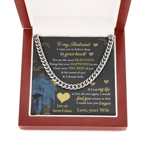 To My Husband | You Are The Most Beautiful Thing ❤️🔥 | Jewelry | C30184T, C30184TG, lx-C30184, PB23-WOOD, PROD-1818809, PT-1772, USER-43062 | TageUnlimited