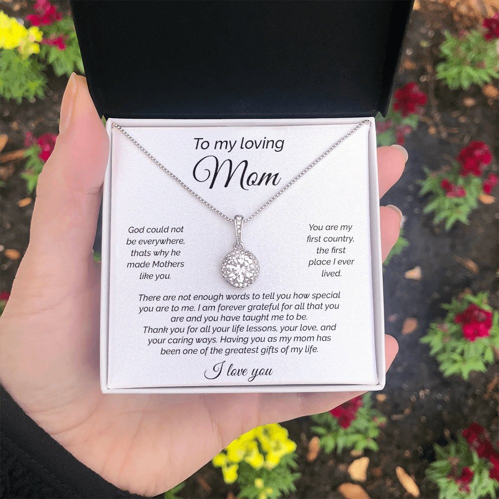 To My Loving Mom | There Are Not Enough Words | Jewelry | C30187TR, lx-C30187, PB23-WOOD, PROD-2093610, PT-2646, TNM-1, USER-43062 | TageUnlimited