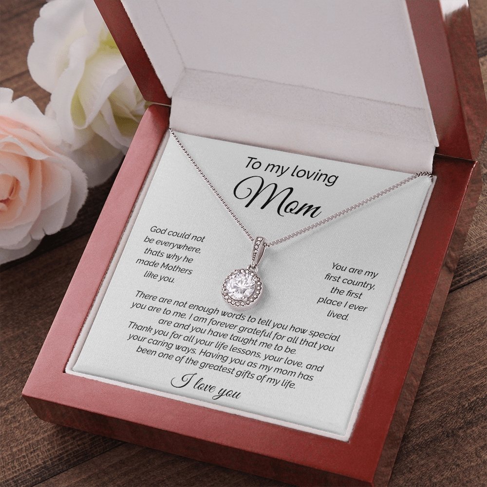 To My Loving Mom | There Are Not Enough Words | Jewelry | C30187TR, lx-C30187, PB23-WOOD, PROD-2093610, PT-2646, TNM-1, USER-43062 | TageUnlimited