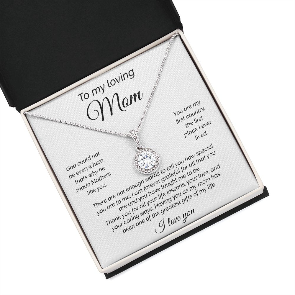 To My Loving Mom | There Are Not Enough Words | Jewelry | C30187TR, lx-C30187, PB23-WOOD, PROD-2093610, PT-2646, TNM-1, USER-43062 | TageUnlimited