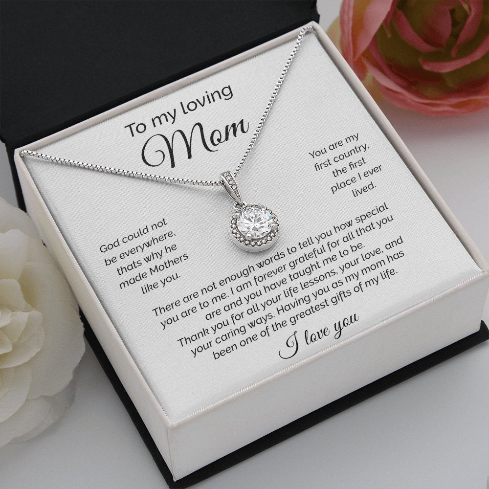 To My Loving Mom | There Are Not Enough Words | Jewelry | C30187TR, lx-C30187, PB23-WOOD, PROD-2093610, PT-2646, TNM-1, USER-43062 | TageUnlimited