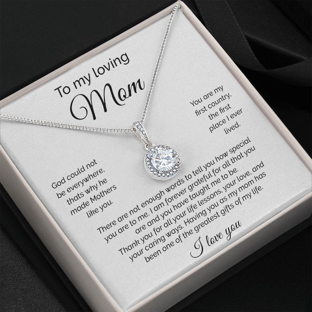 To My Loving Mom | There Are Not Enough Words | Jewelry | C30187TR, lx-C30187, PB23-WOOD, PROD-2093610, PT-2646, TNM-1, USER-43062 | TageUnlimited