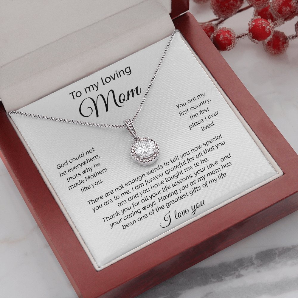 To My Loving Mom | There Are Not Enough Words | Jewelry | C30187TR, lx-C30187, PB23-WOOD, PROD-2093610, PT-2646, TNM-1, USER-43062 | TageUnlimited