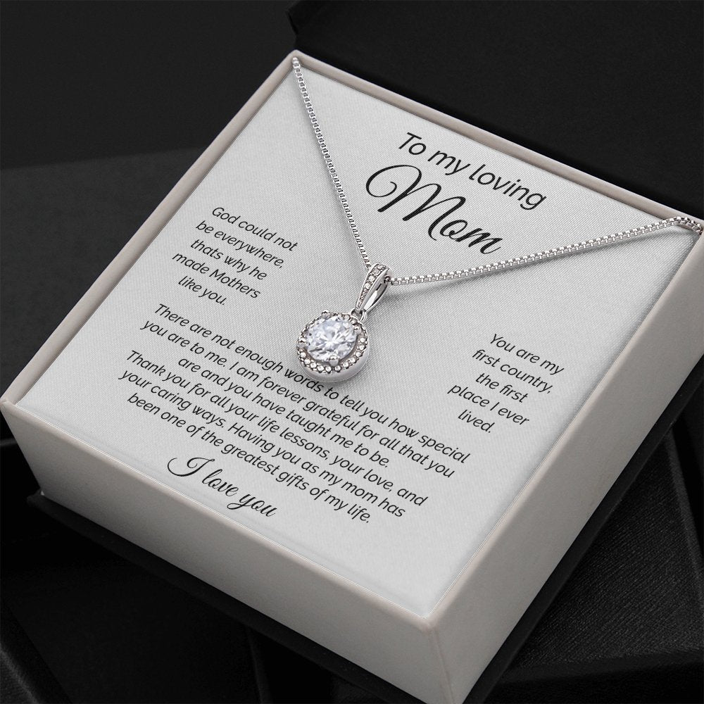 To My Loving Mom | There Are Not Enough Words | Jewelry | C30187TR, lx-C30187, PB23-WOOD, PROD-2093610, PT-2646, TNM-1, USER-43062 | TageUnlimited