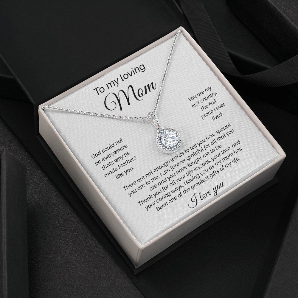 To My Loving Mom | There Are Not Enough Words | Jewelry | C30187TR, lx-C30187, PB23-WOOD, PROD-2093610, PT-2646, TNM-1, USER-43062 | TageUnlimited