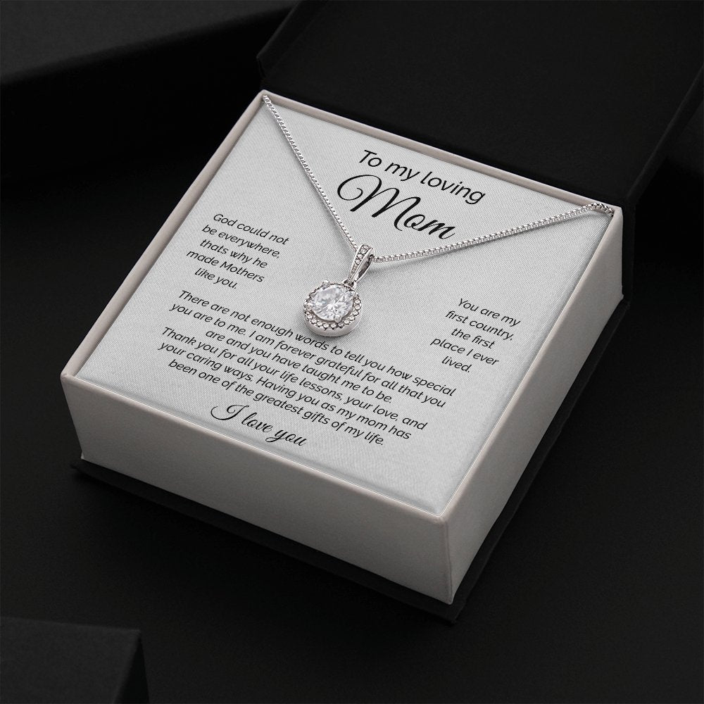 To My Loving Mom | There Are Not Enough Words | Jewelry | C30187TR, lx-C30187, PB23-WOOD, PROD-2093610, PT-2646, TNM-1, USER-43062 | TageUnlimited