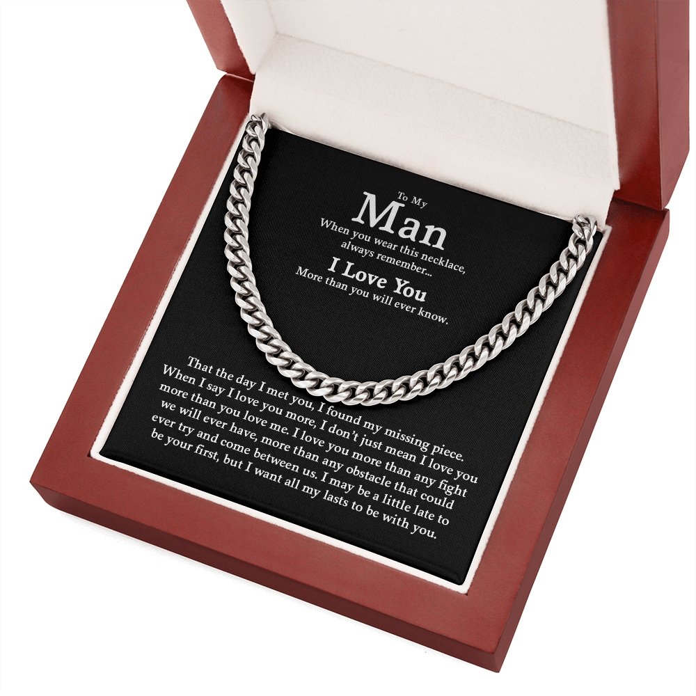 To My Man | All My Last To be With You ❤️🎁 | Jewelry | C30184T, C30184TG, lx-C30184, PB23-WOOD, PROD-1805047, PT-1772, USER-43062, WARRANTY-UPSELL | TageUnlimited