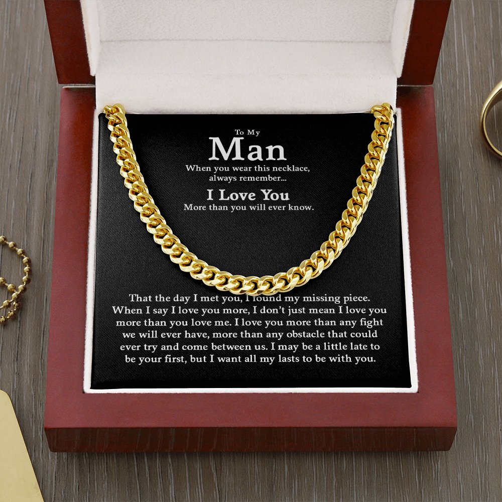 To My Man | All My Last To be With You ❤️🎁 | Jewelry | C30184T, C30184TG, lx-C30184, PB23-WOOD, PROD-1805047, PT-1772, USER-43062, WARRANTY-UPSELL | TageUnlimited