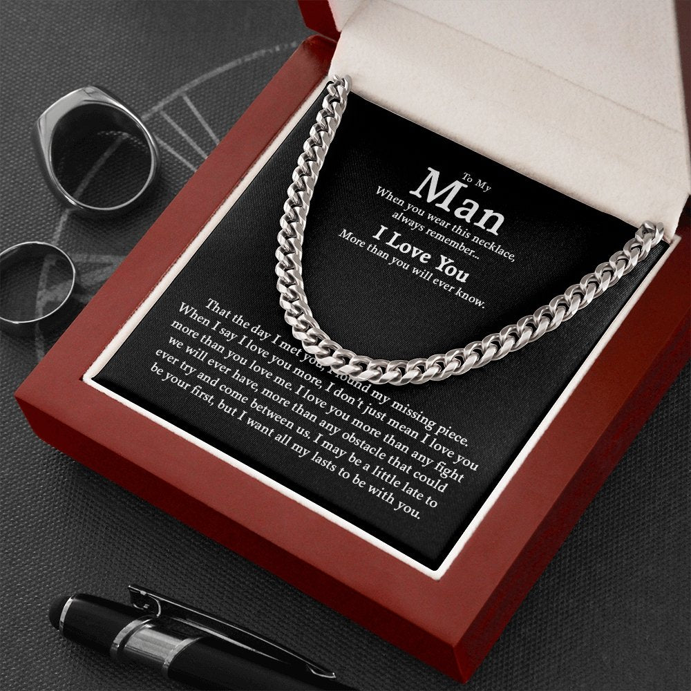 To My Man | All My Last To be With You ❤️🎁 | Jewelry | C30184T, C30184TG, lx-C30184, PB23-WOOD, PROD-1805047, PT-1772, USER-43062, WARRANTY-UPSELL | TageUnlimited