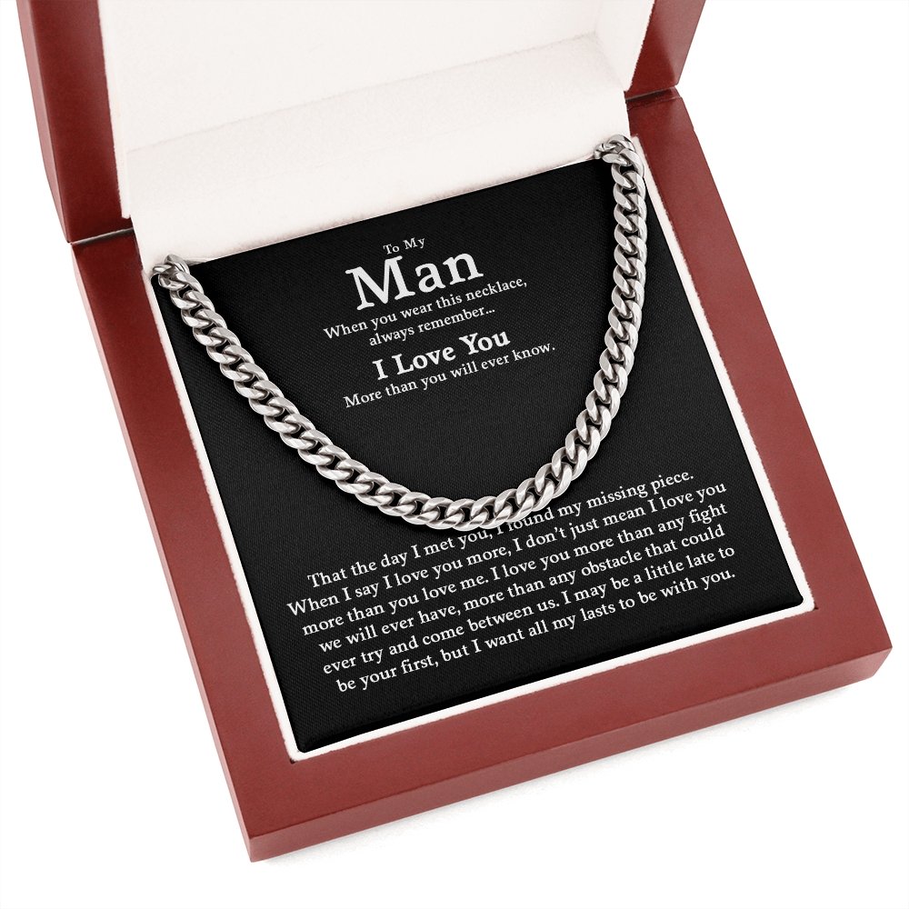 To My Man | All My Last To be With You ❤️🎁 | Jewelry | C30184T, C30184TG, lx-C30184, PB23-WOOD, PROD-1805047, PT-1772, USER-43062, WARRANTY-UPSELL | TageUnlimited