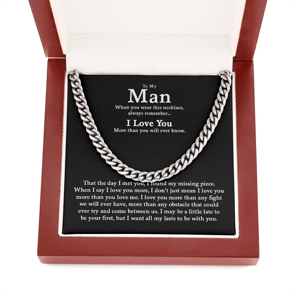 To My Man | All My Last To be With You ❤️🎁 | Jewelry | C30184T, C30184TG, lx-C30184, PB23-WOOD, PROD-1805047, PT-1772, USER-43062, WARRANTY-UPSELL | TageUnlimited