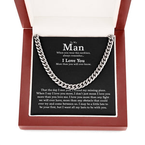 To My Man | All My Last To be With You ❤️🎁 | Jewelry | C30184T, C30184TG, lx-C30184, PB23-WOOD, PROD-1805047, PT-1772, USER-43062, WARRANTY-UPSELL | TageUnlimited