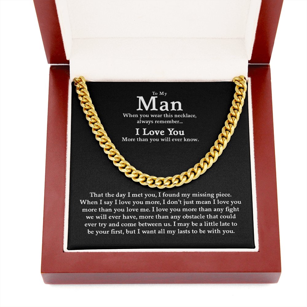 To My Man | All My Last To be With You ❤️🎁 | Jewelry | C30184T, C30184TG, lx-C30184, PB23-WOOD, PROD-1805047, PT-1772, USER-43062, WARRANTY-UPSELL | TageUnlimited