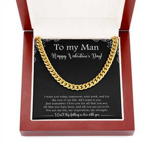 To My Man | Can't Stop Falling In Love With You 💝💗 | Jewelry | C30184T, C30184TG, lx-C30184, PB23-WOOD, PROD-1818363, PT-1772, USER-43062 | TageUnlimited