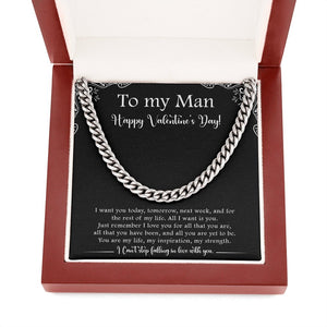 To My Man | Can't Stop Falling In Love With You 💝💗 | Jewelry | C30184T, C30184TG, lx-C30184, PB23-WOOD, PROD-1818363, PT-1772, USER-43062 | TageUnlimited