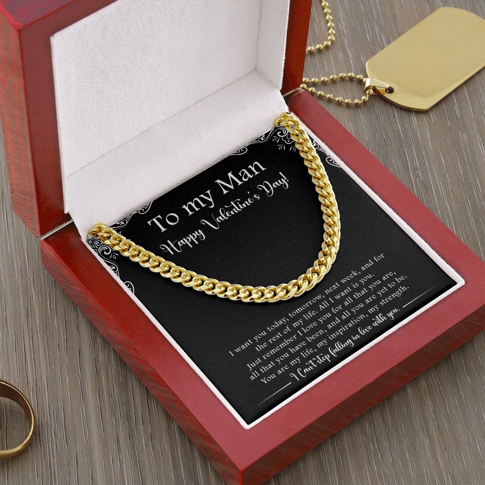 To My Man | Can't Stop Falling In Love With You 💝💗 | Jewelry | C30184T, C30184TG, lx-C30184, PB23-WOOD, PROD-1818363, PT-1772, USER-43062 | TageUnlimited