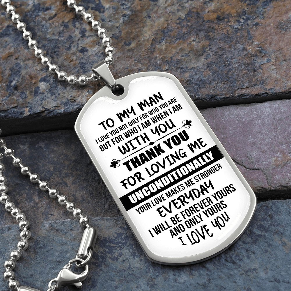 To My Man | I Love You ♡ | Jewelry | A1014T, A1014TG, G007T, G007TG, lx-G007, PROD-1977790, PT-133, TNM-1, USER-43062 | TageUnlimited