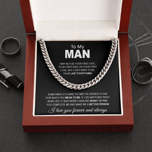 To MY MAN | I WANT TO BE YOUR LAST EVERYTHING | Jewelry | C30184T, C30184TG, lx-C30184, PB23-WOOD, PROD-1820292, PT-1772, USER-43062 | TageUnlimited