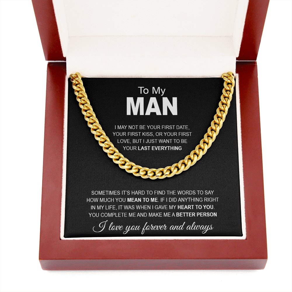To MY MAN | I WANT TO BE YOUR LAST EVERYTHING | Jewelry | C30184T, C30184TG, lx-C30184, PB23-WOOD, PROD-1820292, PT-1772, USER-43062 | TageUnlimited