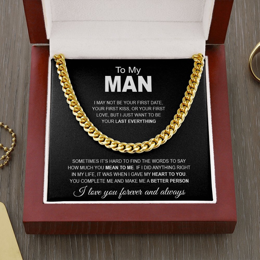 To MY MAN | I WANT TO BE YOUR LAST EVERYTHING | Jewelry | C30184T, C30184TG, lx-C30184, PB23-WOOD, PROD-1820292, PT-1772, USER-43062 | TageUnlimited