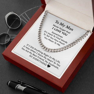 To My Man | My Everything ❤️🥰 | Jewelry | C30184T, C30184TG, lx-C30184, PB23-WOOD, PROD-1805744, PT-1772, USER-43062 | TageUnlimited