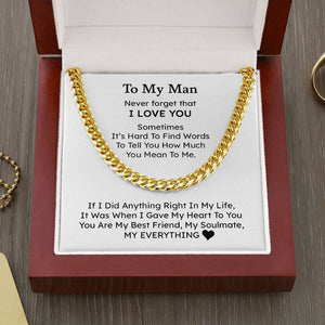To My Man | My Everything ❤️🥰 | Jewelry | C30184T, C30184TG, lx-C30184, PB23-WOOD, PROD-1805744, PT-1772, USER-43062 | TageUnlimited
