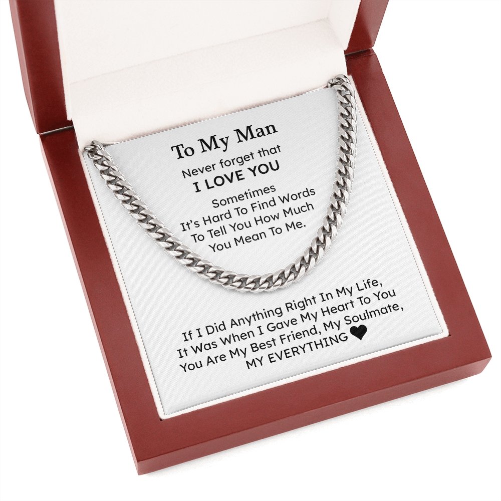 To My Man | My Everything ❤️🥰 | Jewelry | C30184T, C30184TG, lx-C30184, PB23-WOOD, PROD-1805744, PT-1772, USER-43062 | TageUnlimited