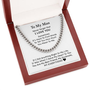 To My Man | My Everything ❤️🥰 | Jewelry | C30184T, C30184TG, lx-C30184, PB23-WOOD, PROD-1805744, PT-1772, USER-43062 | TageUnlimited