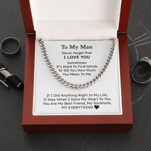 To My Man | My Everything ❤️🥰 | Jewelry | C30184T, C30184TG, lx-C30184, PB23-WOOD, PROD-1805744, PT-1772, USER-43062 | TageUnlimited