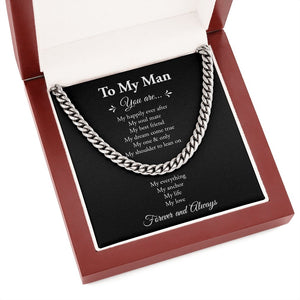 To My Man | My Shoulder To Lean On ❤️❤️ | Jewelry | C30184T, C30184TG, lx-C30184, PB23-WOOD, PROD-1822623, PT-1772, USER-43062 | TageUnlimited