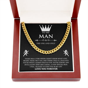 To My Man | The One And Only | Jewelry | C30184T, C30184TG, lx-C30184, PB23-WOOD, PROD-1957245, PT-1772, USER-43062 | TageUnlimited