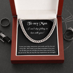 To My Man | You Are My Life | Jewelry | C30184T, C30184TG, lx-C30184, PB23-WOOD, PROD-1957237, PT-1772, USER-43062 | TageUnlimited