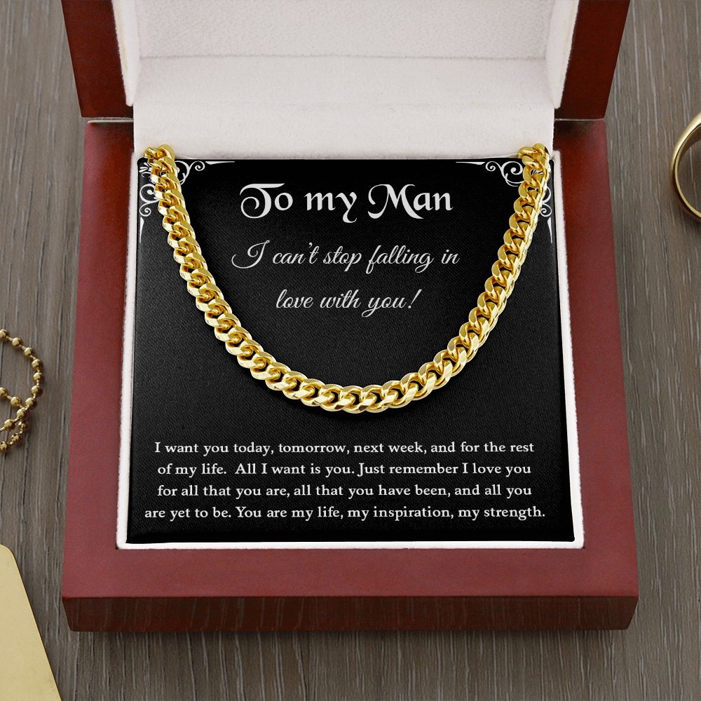 To My Man | You Are My Life | Jewelry | C30184T, C30184TG, lx-C30184, PB23-WOOD, PROD-1957237, PT-1772, USER-43062 | TageUnlimited