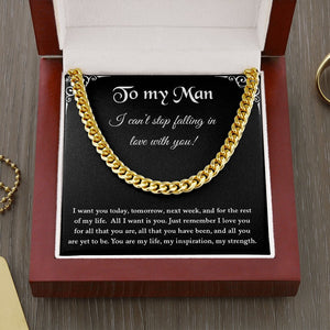 To My Man | You Are My Life | Jewelry | C30184T, C30184TG, lx-C30184, PB23-WOOD, PROD-1957237, PT-1772, USER-43062 | TageUnlimited