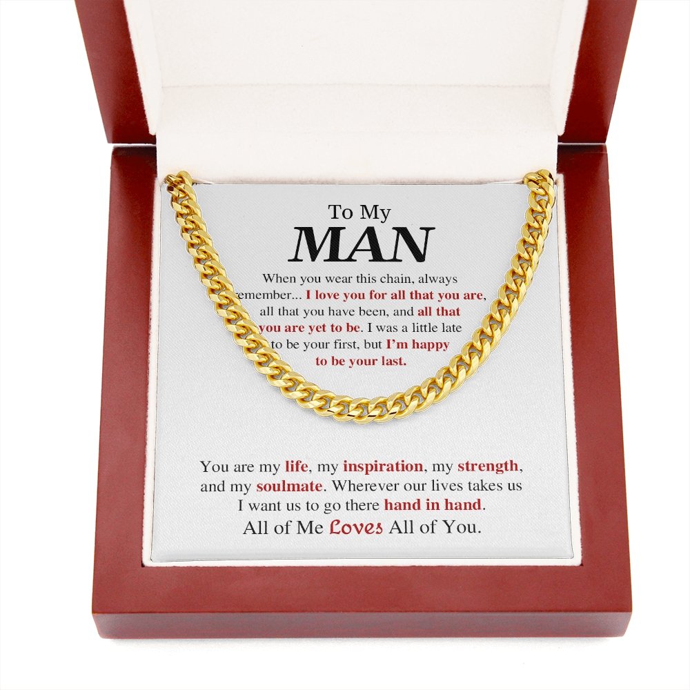 To My Man | You are My Life ❤️💕 | Jewelry | C30184T, C30184TG, lx-C30184, PB23-WOOD, PROD-1823362, PT-1772, USER-43062 | TageUnlimited