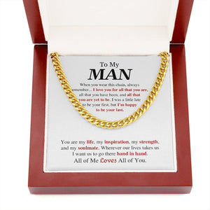 To My Man | You are My Life ❤️💕 | Jewelry | C30184T, C30184TG, lx-C30184, PB23-WOOD, PROD-1823362, PT-1772, USER-43062 | TageUnlimited