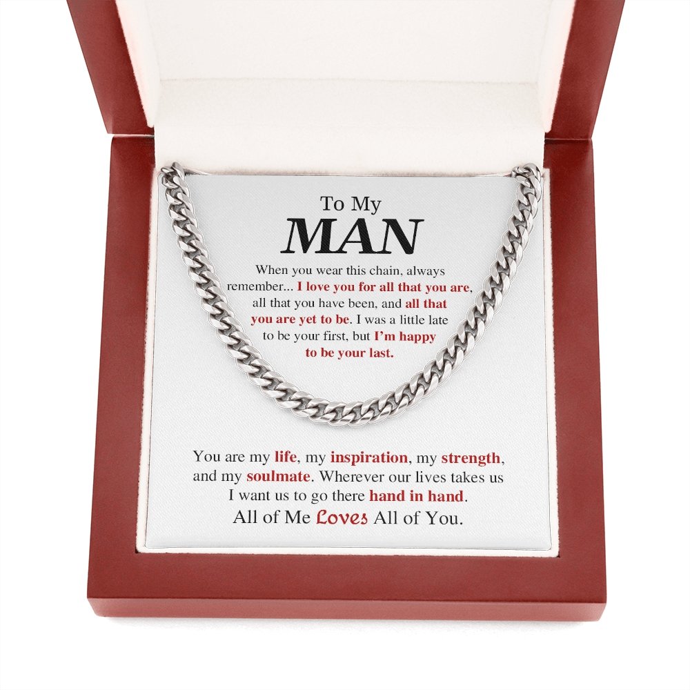 To My Man | You are My Life ❤️💕 | Jewelry | C30184T, C30184TG, lx-C30184, PB23-WOOD, PROD-1823362, PT-1772, USER-43062 | TageUnlimited