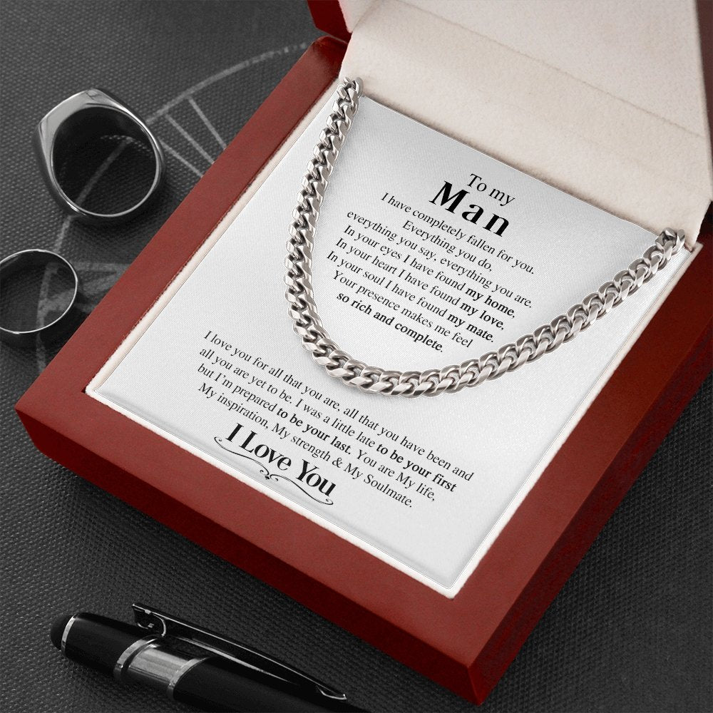 To My Man | You Are My Soulmate ❤️🔥 | Jewelry | C30184T, C30184TG, lx-C30184, PB23-WOOD, PROD-1823415, PT-1772, USER-43062 | TageUnlimited