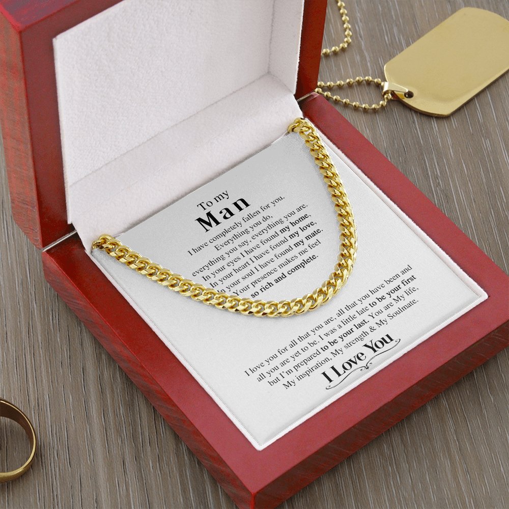 To My Man | You Are My Soulmate ❤️🔥 | Jewelry | C30184T, C30184TG, lx-C30184, PB23-WOOD, PROD-1823415, PT-1772, USER-43062 | TageUnlimited