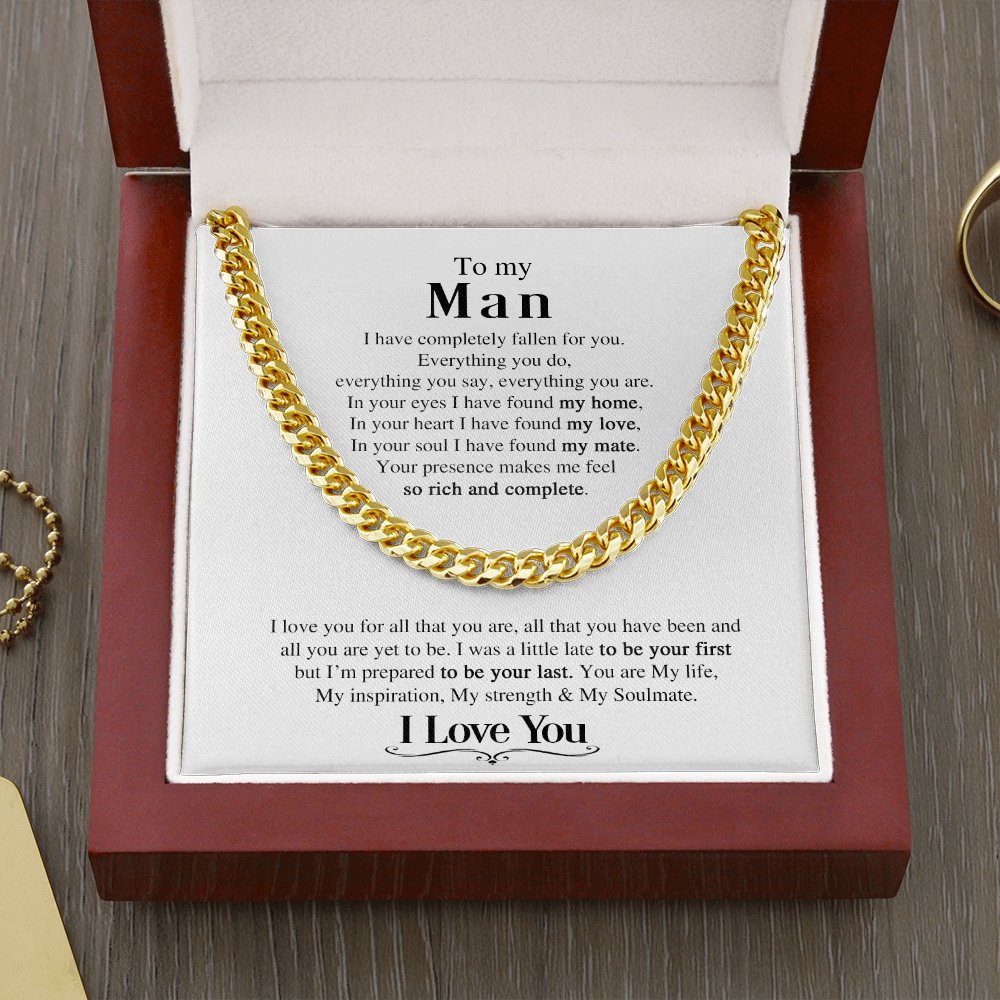 To My Man | You Are My Soulmate ❤️🔥 | Jewelry | C30184T, C30184TG, lx-C30184, PB23-WOOD, PROD-1823415, PT-1772, USER-43062 | TageUnlimited